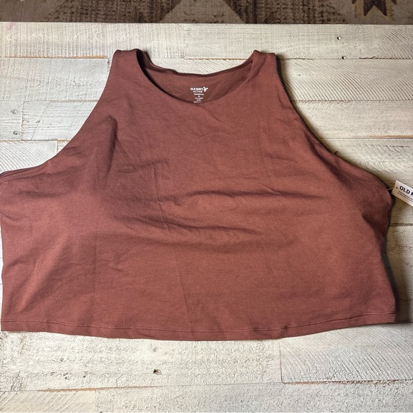 Old Navy Active Powerchill Light Support Padded Bra Go Dry Rust  4X - Picture 2 of 14